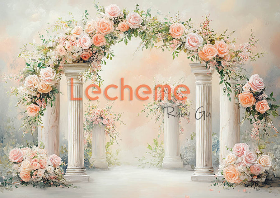 Avezano Spring Bohemian Arch Photography Backdrop By Lecheme Ruby Gu