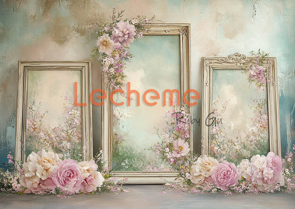 Avezano Spring Bohemian Frame Photography Backdrop By Lecheme Ruby Gu