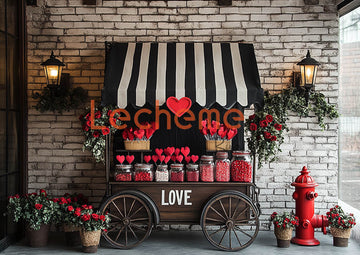 Avezano Valentine's Day  Romantic Heart E Decoration Photography Backdrop By Lecheme Ruby Gu