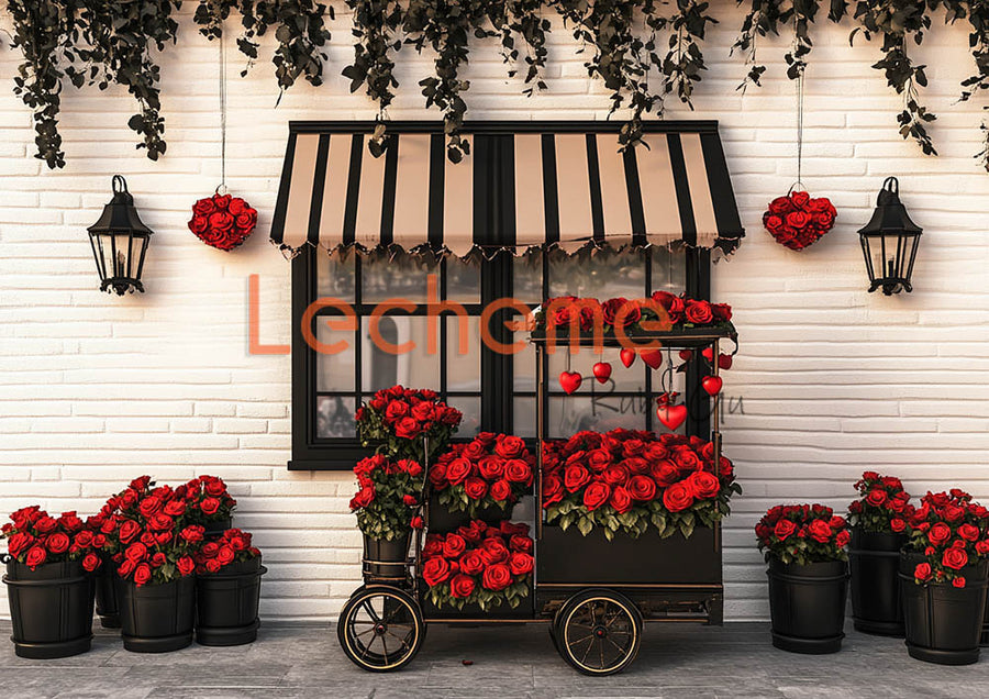 Avezano Valentine's Day  Romantic Heart F Decoration Photography Backdrop By Lecheme Ruby Gu