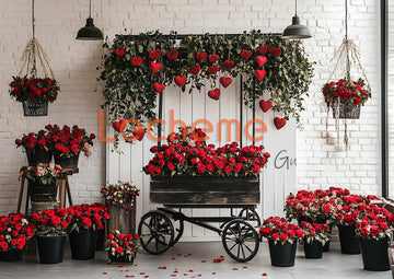 Avezano Valentine's Day  Romantic Heart G Decoration Photography Backdrop By Lecheme Ruby Gu