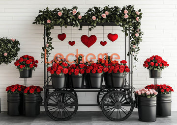 Avezano Valentine's Day  Romantic Heart H Decoration Photography Backdrop By Lecheme Ruby Gu