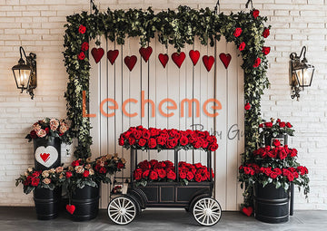 Avezano Valentine's Day  Romantic Heart K Decoration Photography Backdrop By Lecheme Ruby Gu