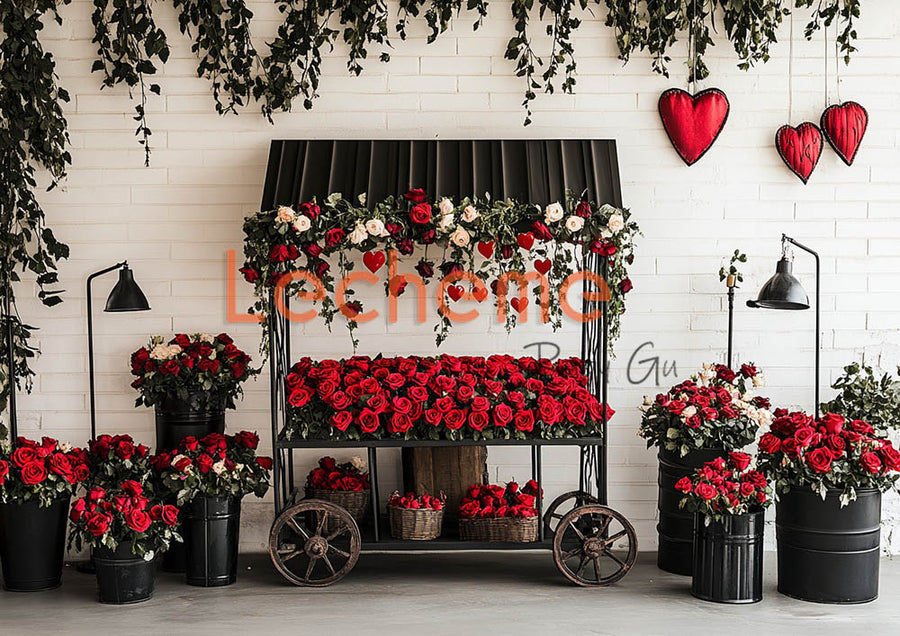 Avezano Valentine's Day  Romantic Heart L Decoration Photography Backdrop By Lecheme Ruby Gu