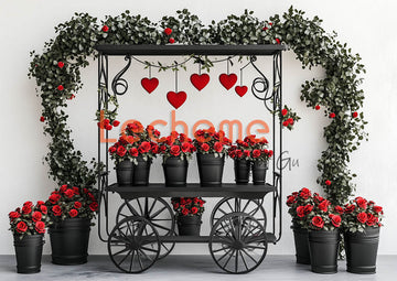 Avezano Valentine's Day  Romantic Heart M Decoration Photography Backdrop By Lecheme Ruby Gu