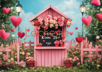 Avezano Valentine's Day Painting Kissing Booth E Photography Backdrop By Lecheme Ruby Gu