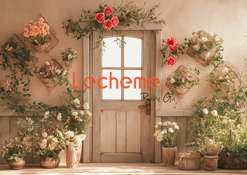 Avezano Spring Red and Pink Roses Photography Backdrop By Lecheme Ruby Gu