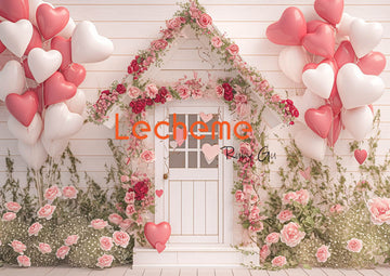 Avezano Valentine's Day Roas House Photography Backdrop By Lecheme Ruby Gu