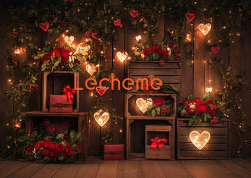 Avezano Valentine's Day Roses and Gifts Photography Backdrop By Lecheme Ruby Gu