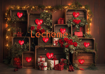 Avezano Valentine's Day Present Box Photography Backdrop By Lecheme Ruby Gu