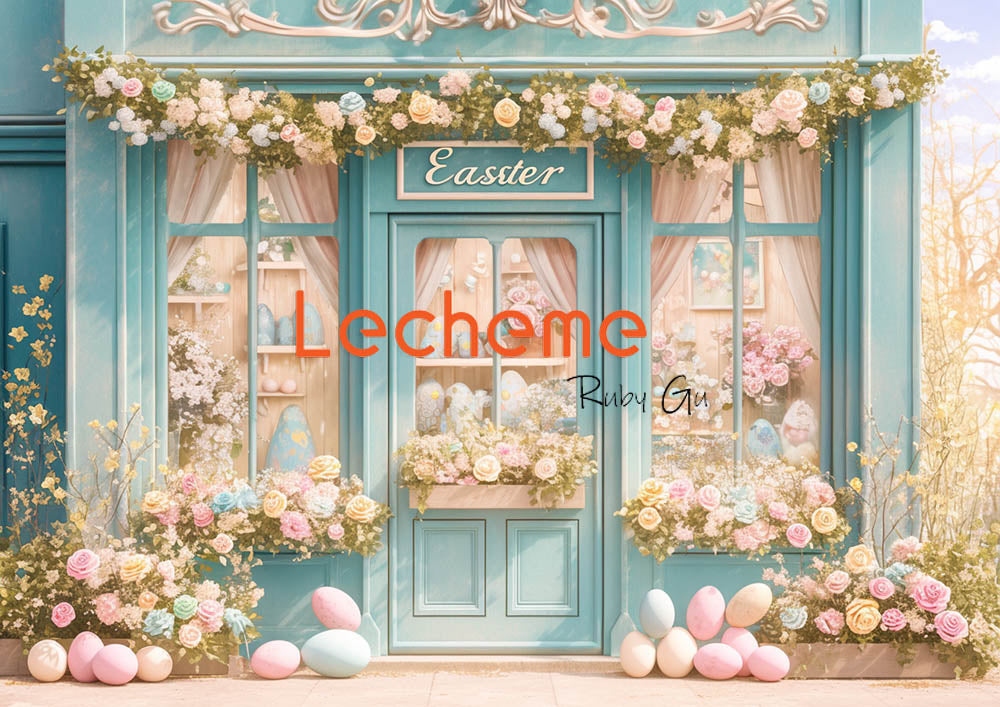 Avezano Spring Easter Shop Decoration Photography Backdrop By Lecheme Ruby Gu