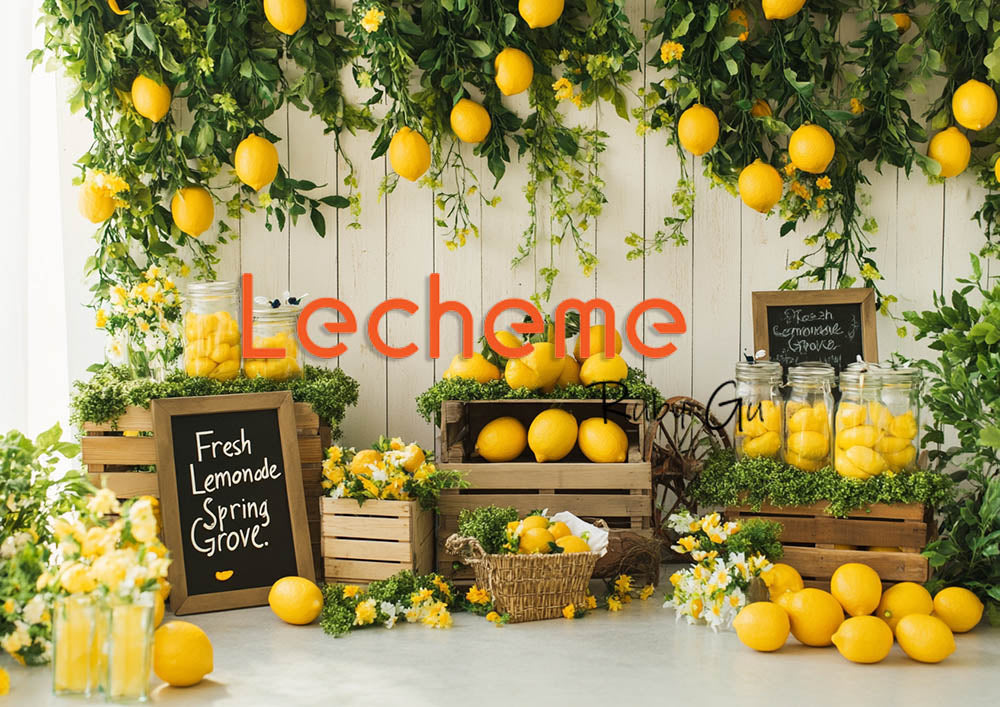 Avezano Spring Fresh Lemonade Photography Backdrop By Lecheme Ruby Gu