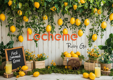 Avezano Spring Fresh Lemon Theme Photography Backdrop By Lecheme Ruby Gu