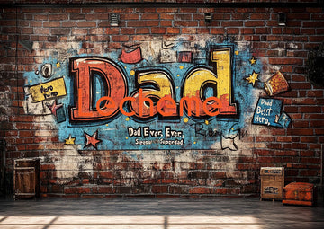 Avezano Father's Day  Daddy Painting Photography Backdrop By Lecheme Ruby Gu