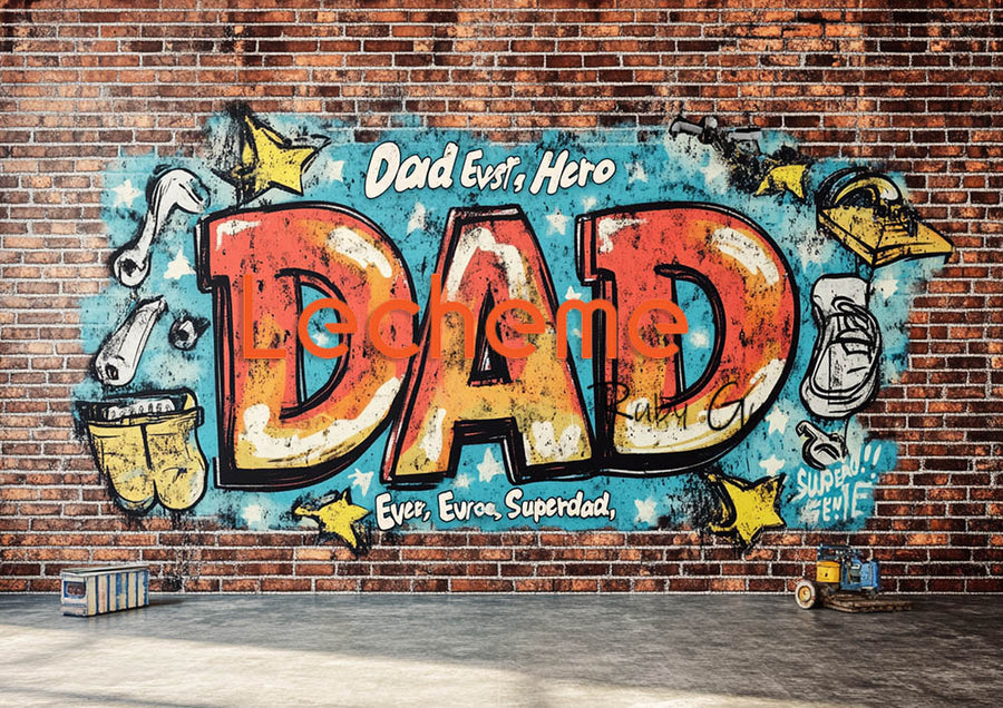 Avezano Father's Day Dad Painting Photography Backdrop By Lecheme Ruby Gu