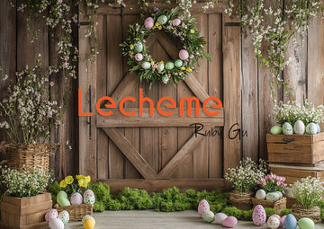 Avezano Easter Vintage Wooden Door Photography Backdrop By Lecheme Ruby Gu