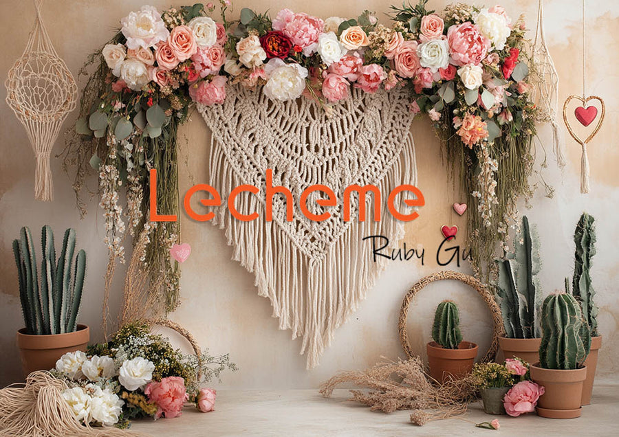 Avezano Bohemian Rose Decoration Photography Backdrop By Lecheme Ruby Gu