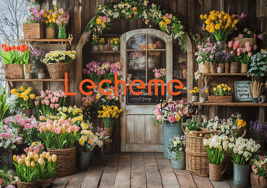 Avezano Spring Romance Flower Shop Photography Backdrop By Lecheme Ruby Gu A