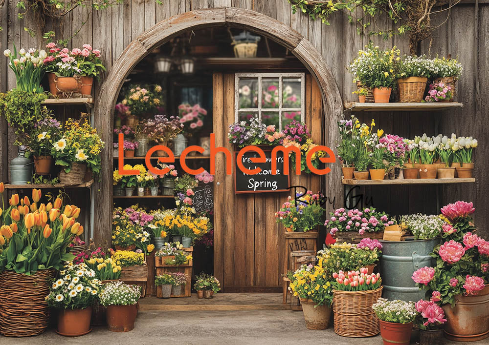 Avezano Spring Romance Flower Shop Photography Backdrop By Lecheme Ruby Gu B