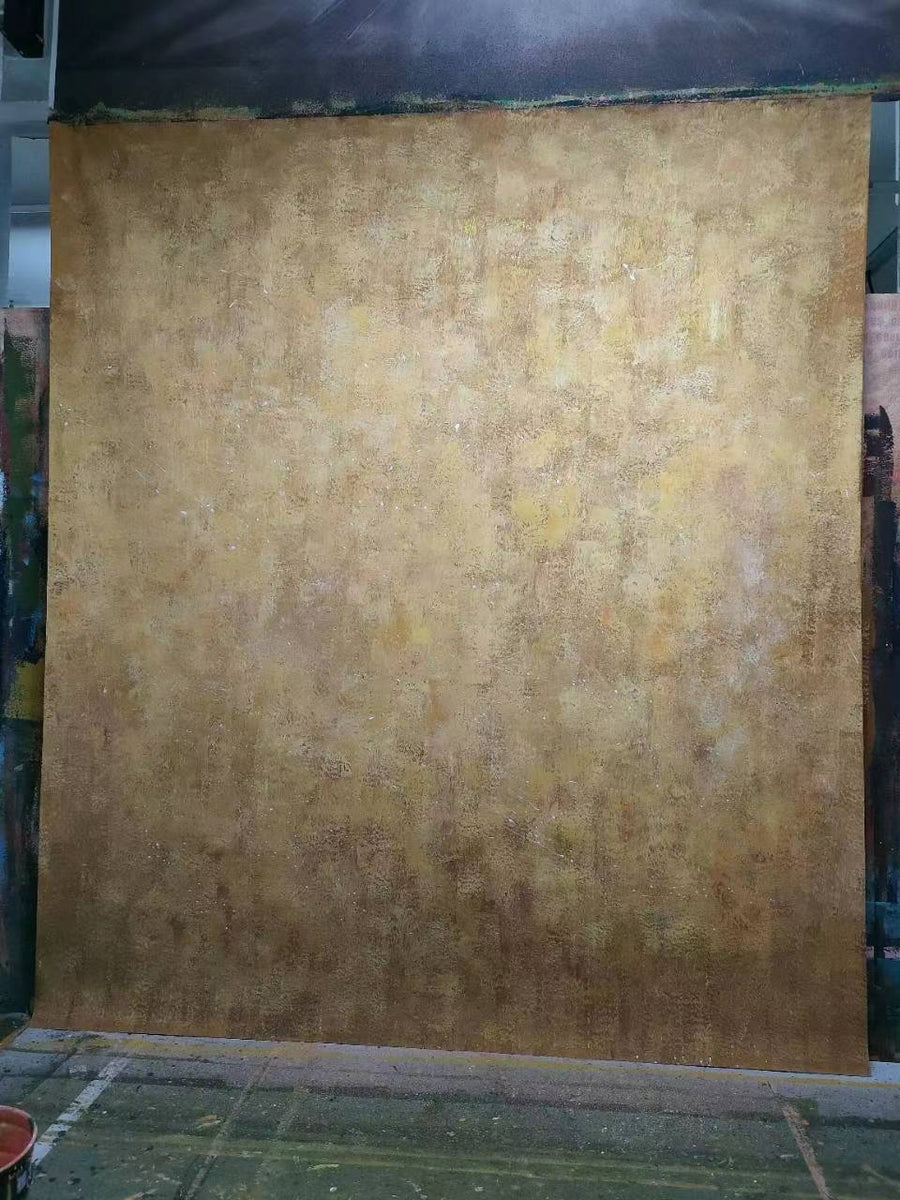 Avezano Brown Yellow Texture Gradient Texture Abstract Hand Painted Canvas Photography Backdrop