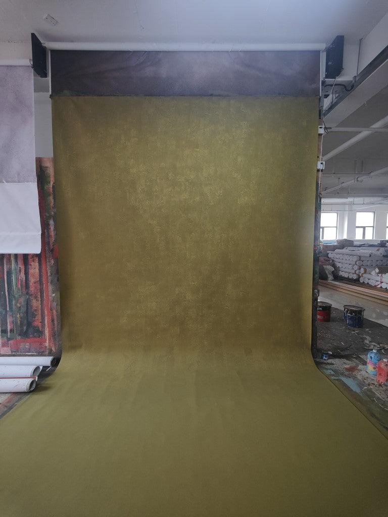 Avezano Yellow Texture Gradient Texture Abstract Hand Painted Canvas Photography Backdrop