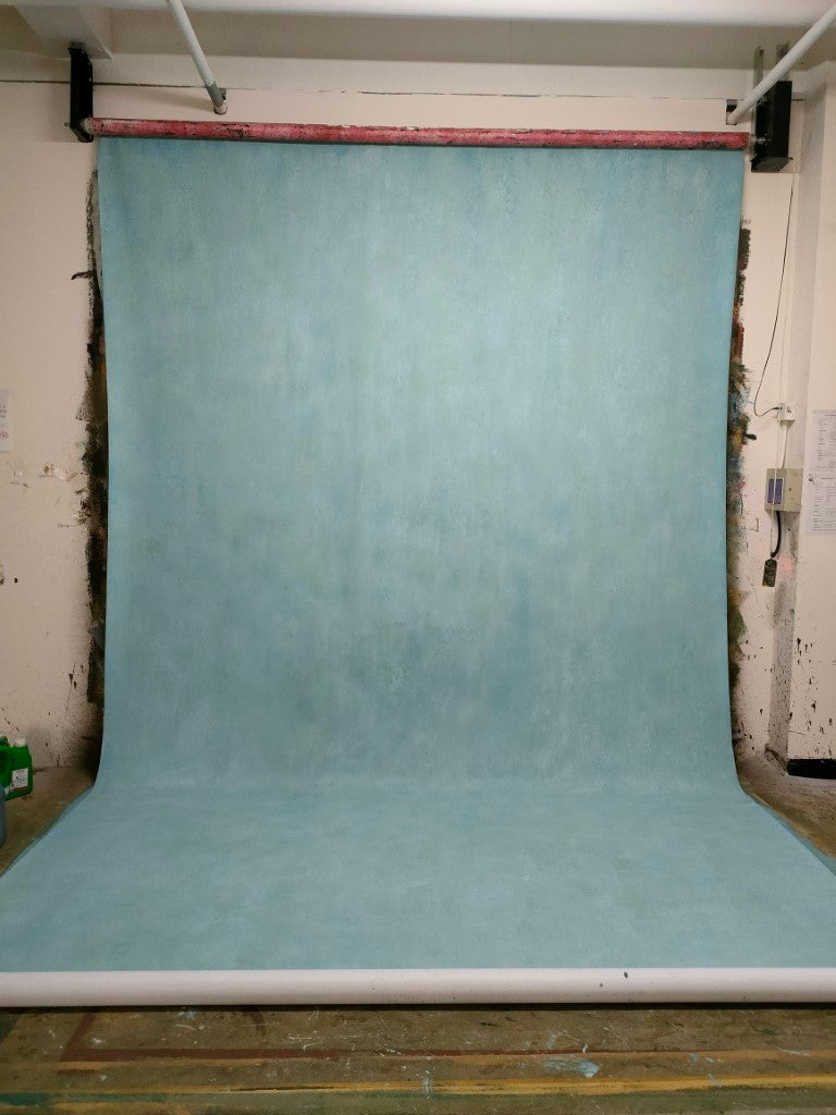 Avezano Mint Green Gradient Texture Abstract Hand Painted Canvas Photography Backdrop