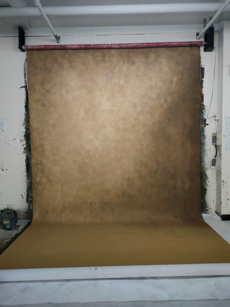 Avezano Brown Texture Abstract Hand Painted Canvas Photography Backdrop