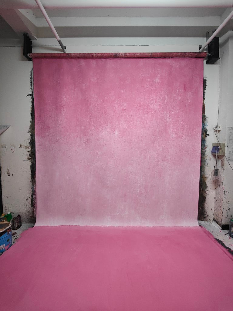 Avezano Pink Gradient Gradient Texture Abstract Hand Painted Canvas Photography Backdrop