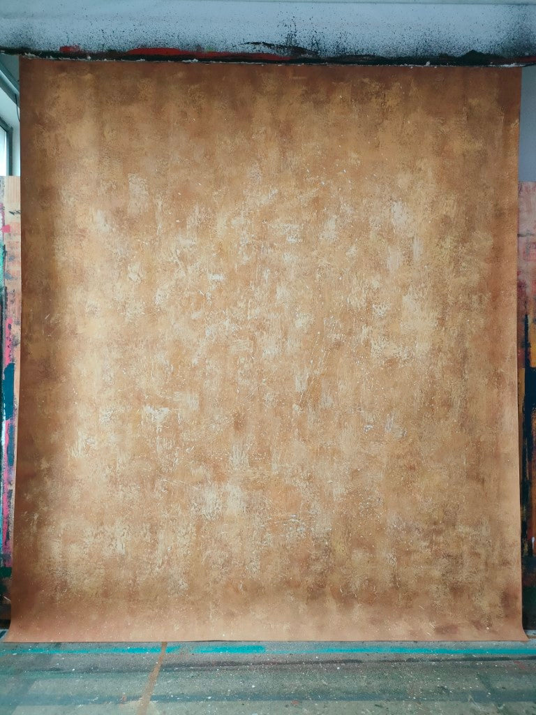 Avezano Brown Texture Abstract Hand Painted Canvas Photography Backdrop