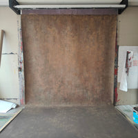 Avezano Brown Texture Abstract Hand Painted Canvas Photography Backdrop