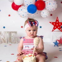 Avezano Independence Day Balloon Party Baby First Birthday Backdrop for Photography By Paula Easton