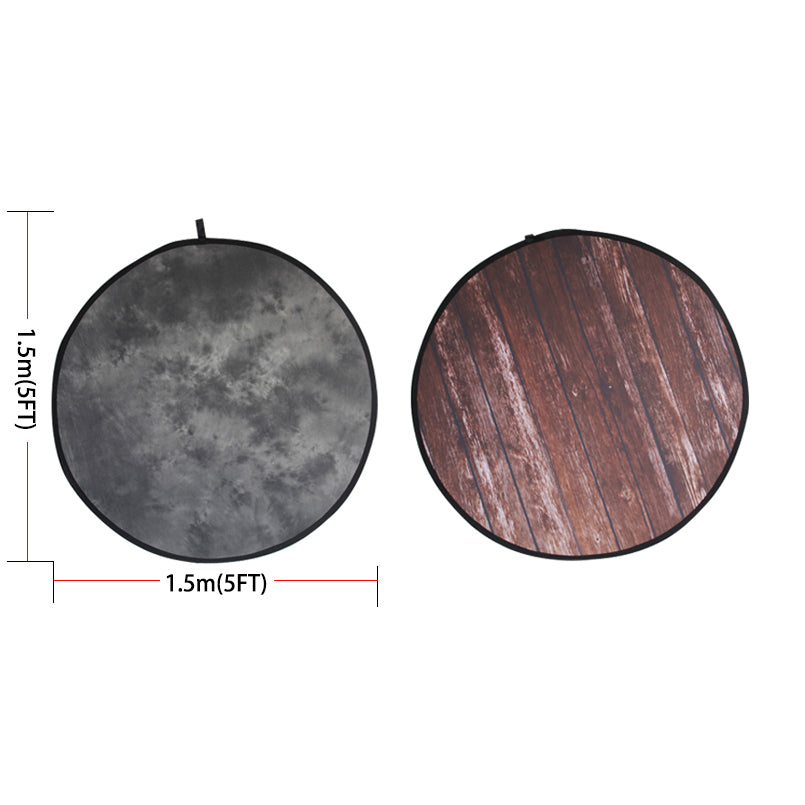 Avezano Red Brown and Green Collapsible Backdrop Photography