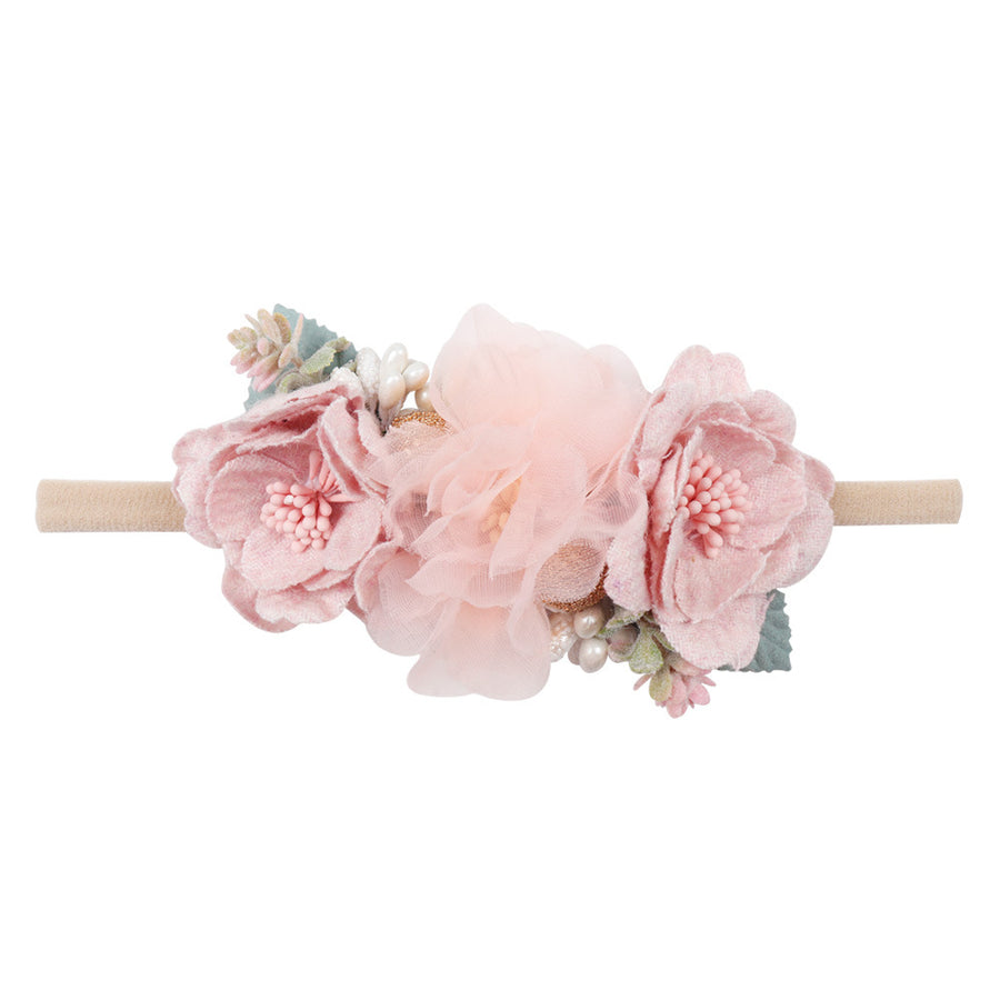 Avezano Children's Floral Elastic Hair Headpiece