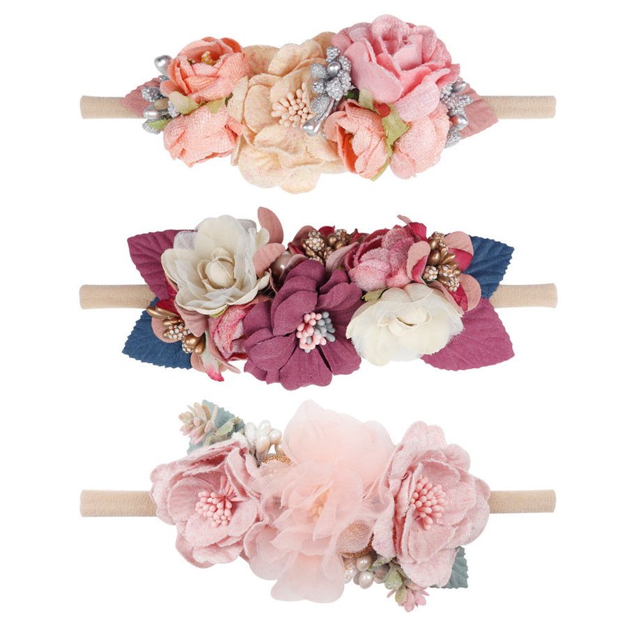 Avezano Children's Floral Elastic Hair Headpiece