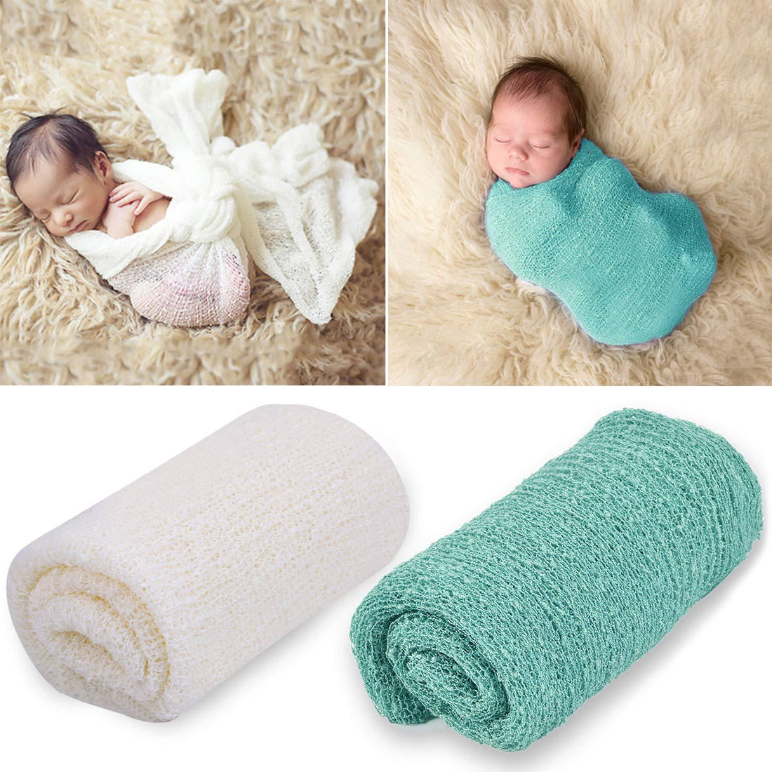 Avezano Newborn Wrap DIY Photo Prop Set of 2