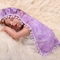 Avezano Newborn Photography Props Baby Stretch Lace Wrap