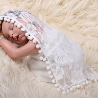 Avezano Newborn Photography Props Baby Stretch Lace Wrap