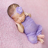 Avezano Newborn Photography Wool Mohair Knitted Clothes for Baby Photos