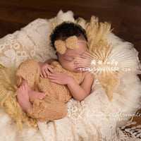 Avezano Newborn Photography Wool Mohair Knitted Clothes for Baby Photos