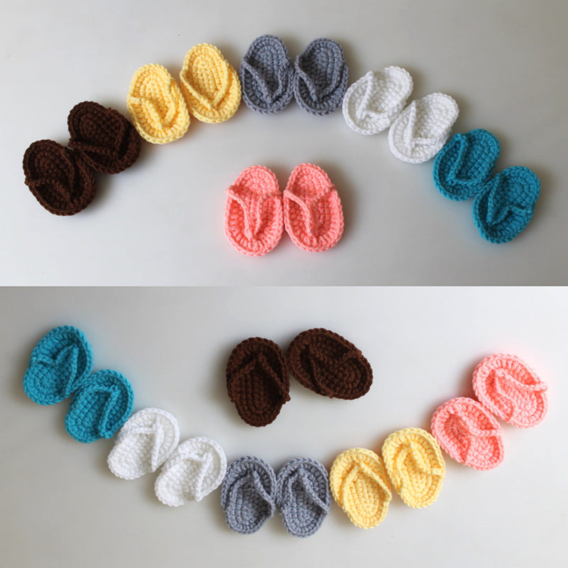 Avezano Mini Crochet Slippers Newborn Photography Props