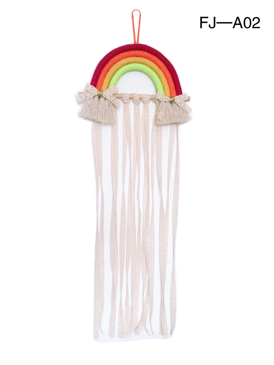 Avezano Woven Rainbow Organizer Wall Mount Props