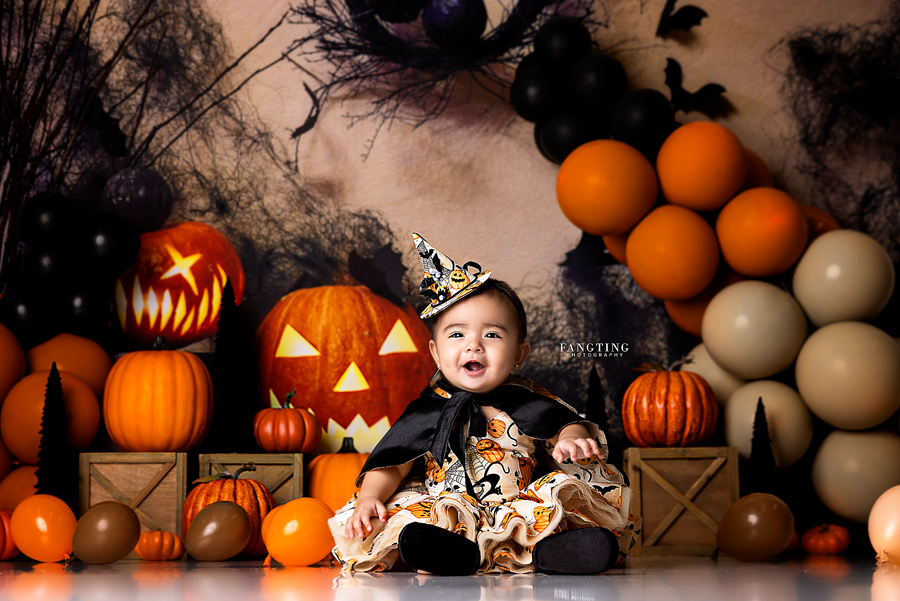 Avezano Devil'S Pumpkins Halloween Backdrop for Photography-AVEZANO