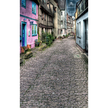 Avezano Street View With Houses Architecture Backdrop For Portrait Photography-AVEZANO