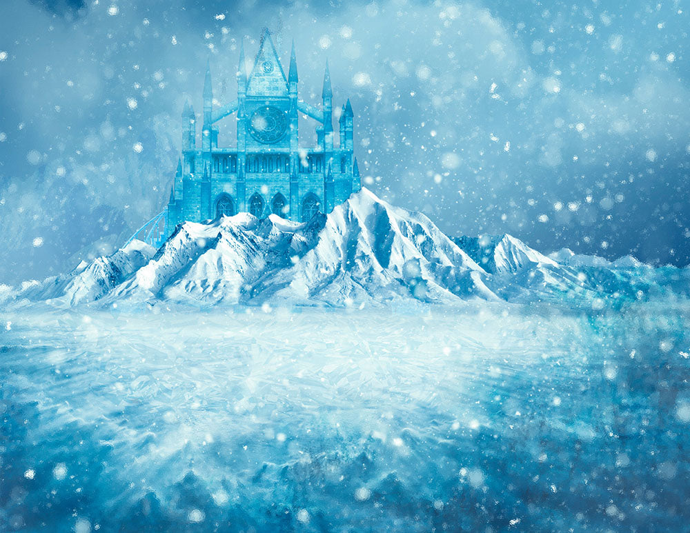 Avezano Ice Castle Backdrop For Photography-AVEZANO