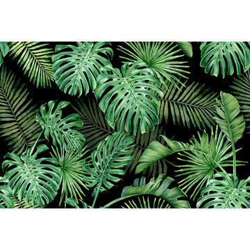 Avezano Green Monstera Deliciosa Spring Photography Backdrop-AVEZANO