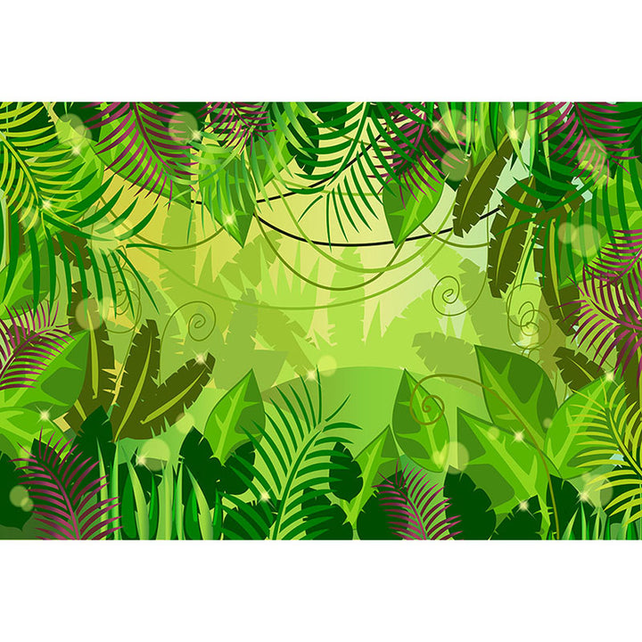 Avezano Spring Cartoon Green Plant Photography Backdrop-AVEZANO