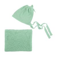 Avezano Wrap Newborn Wrap Hat Set 2-Piece Prop Set