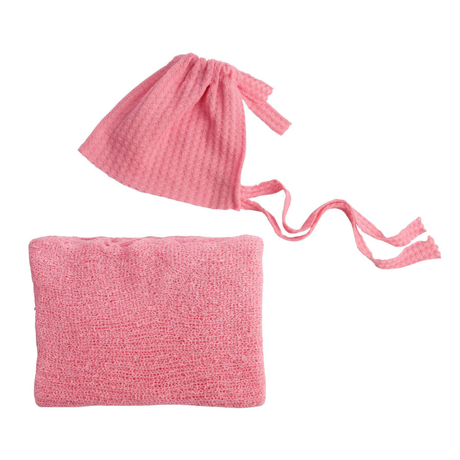 Avezano Wrap Newborn Wrap Hat Set 2-Piece Prop Set