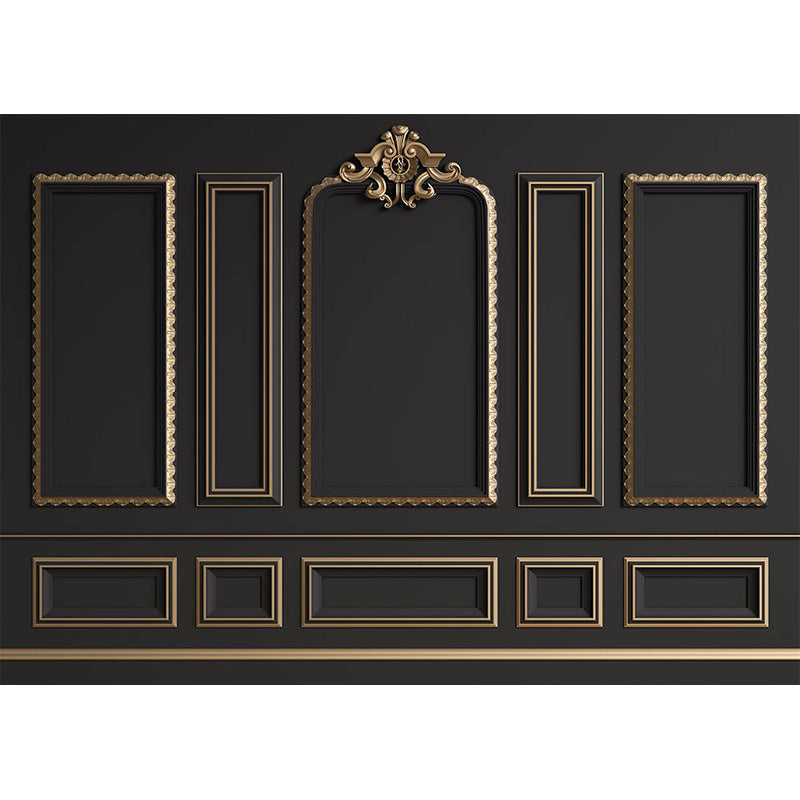 Avezano Dark Brown Elegant Wall Door Backdrop For Photography