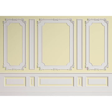 Avezano Elegant Light Yellow Wall Door Backdrop For Photography-AVEZANO